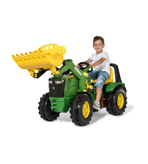 Traktors ar pedāļiem  rollyX-Trac Premium John Deere 8400R ar kausu 2 ātrumi un bremze ( 3 - 10 gadiem) Vācija 651078